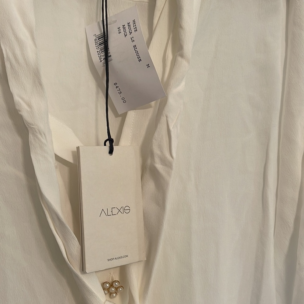 NWT Alexis Silk Blouse (M) - Picture 6 of 10